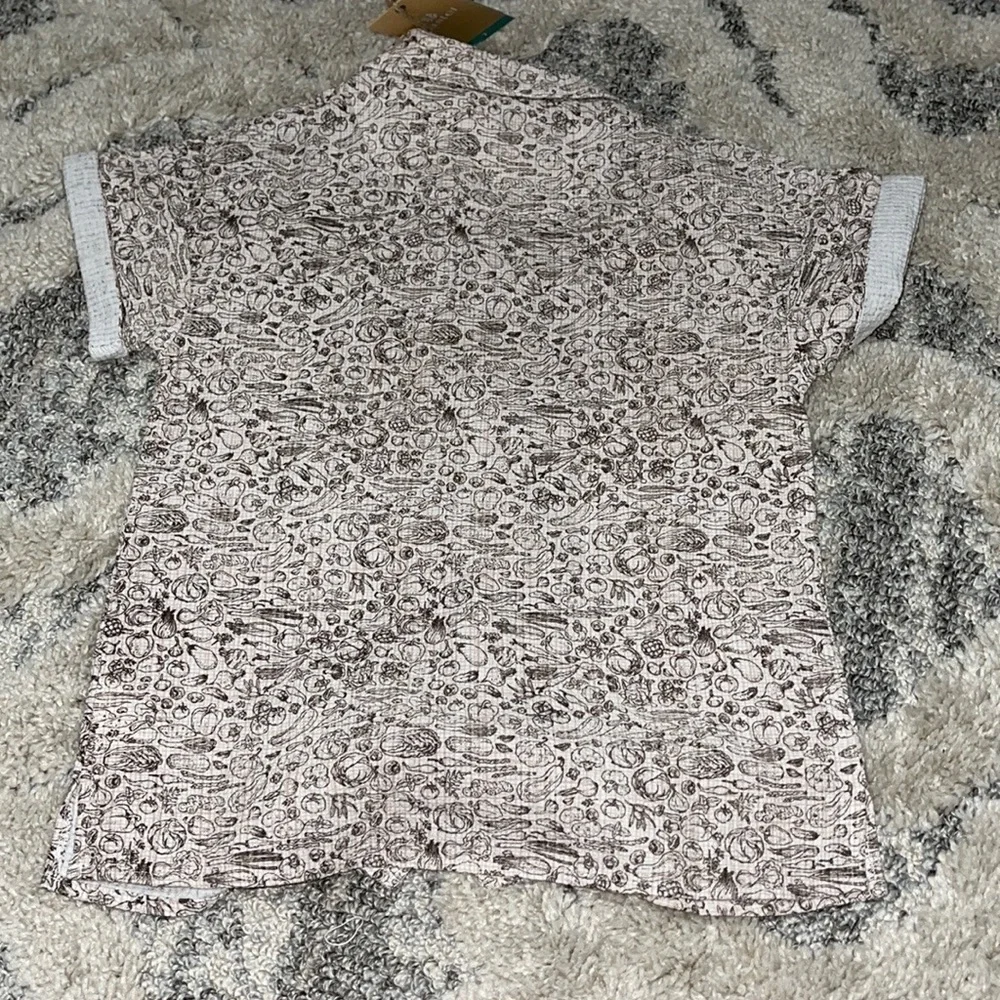 Boys Printed Short Sleeve Button Shirt